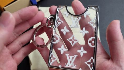 lv badge holder|louis vuitton keychain card holder.